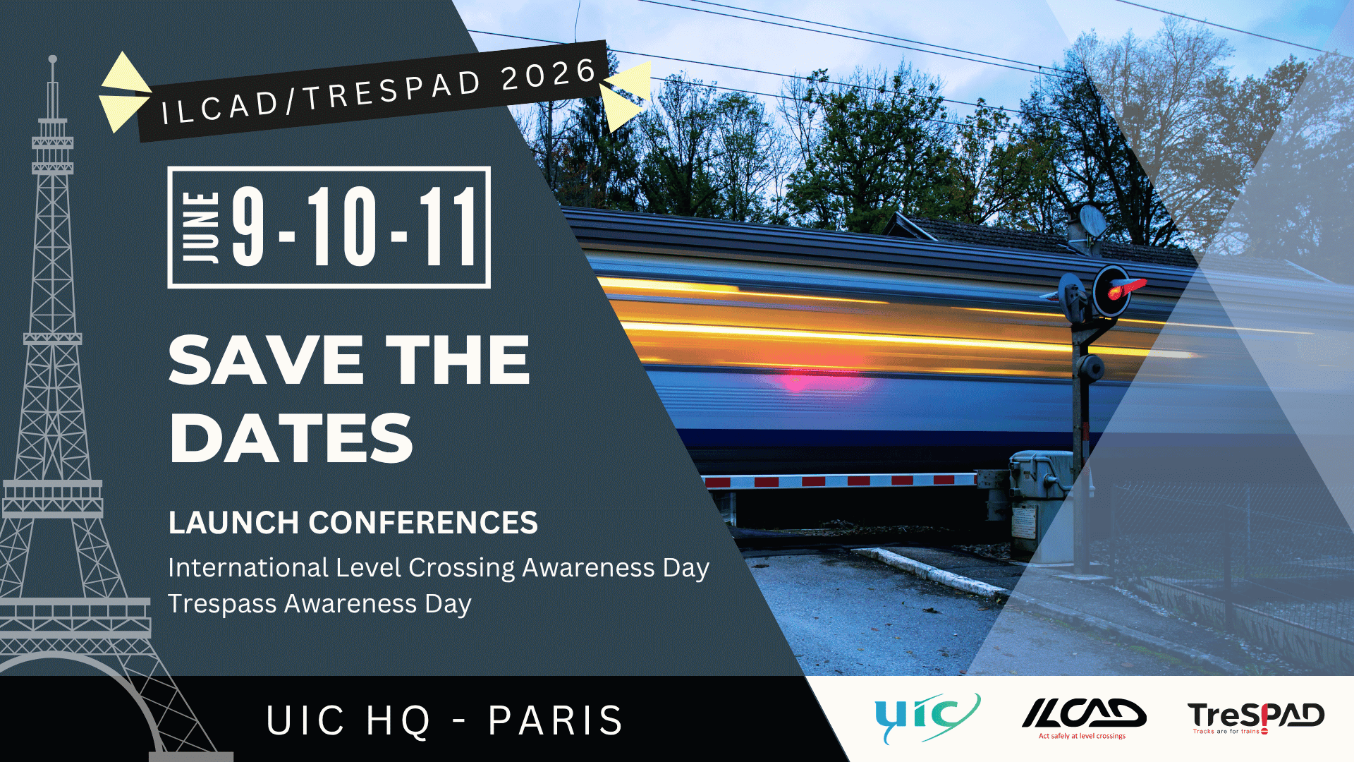 Save the date banner for the TRESPAD and ILCAD conferences, June 2026